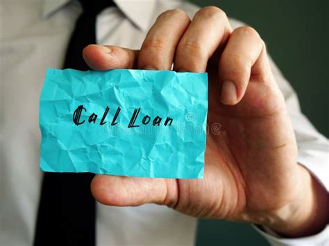 Financial Concept About Call Loan With Phrase On The Piece Of Paper