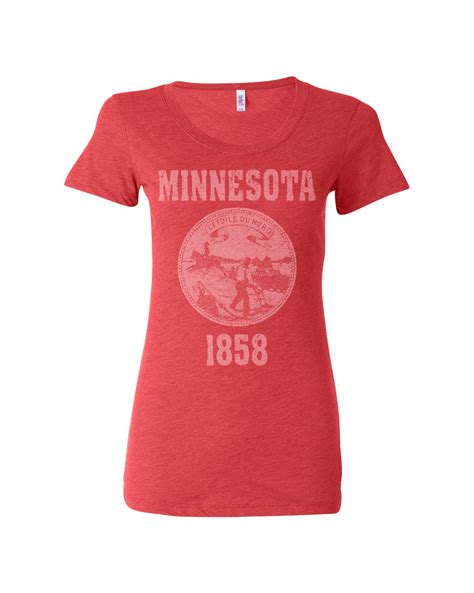 Minnesota State Seal Triblend Ladies Shirt Orchard Street Apparel