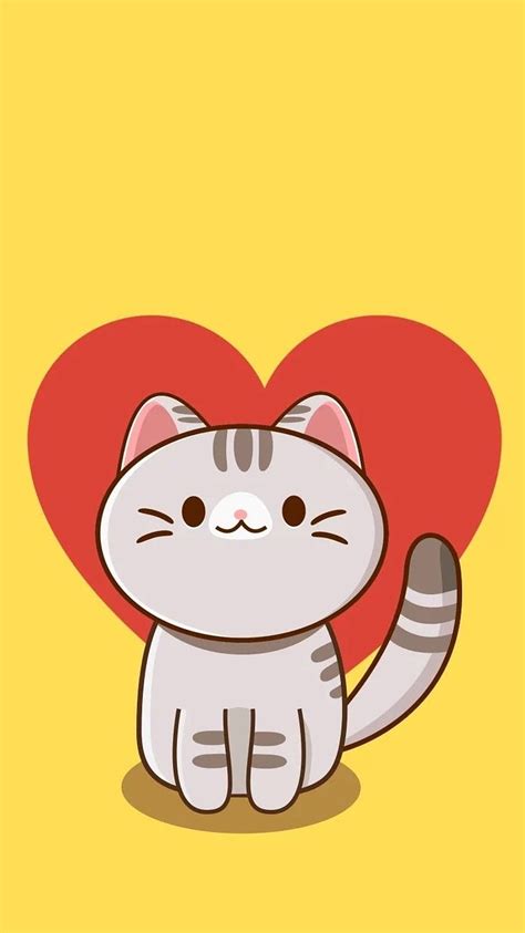 Gambar Kucing Comel Kartun Wallpaper Kucing Kartun Im