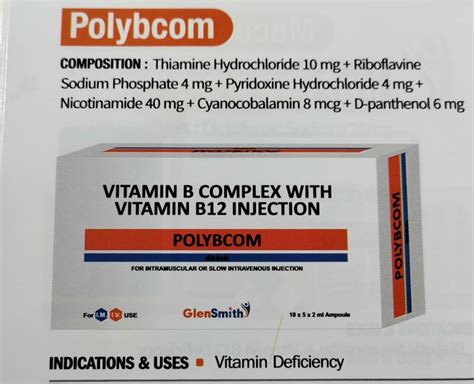 Brand Polybcom Vitamin B Complex With Vitamin B Injection X X At Best Price In Nagpur