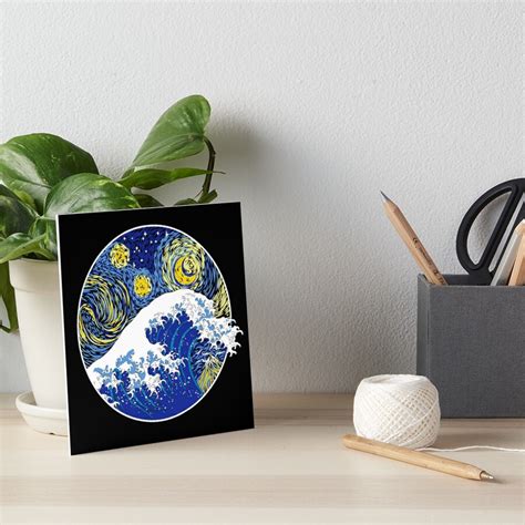 The Great Starry Wave Great Wave Off Kanagawa Starry Night Art