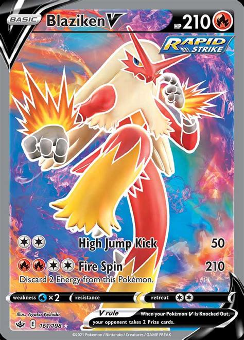 Blaziken V swsh6 161 Pokémon Card Database PokemonCard