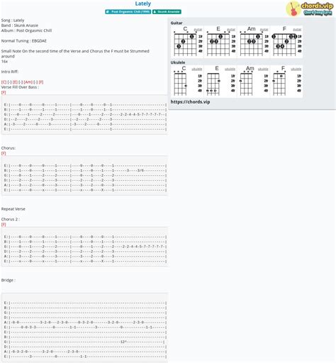 Chord Lately Tab Song Lyric Sheet Guitar Ukulele Chordsvip