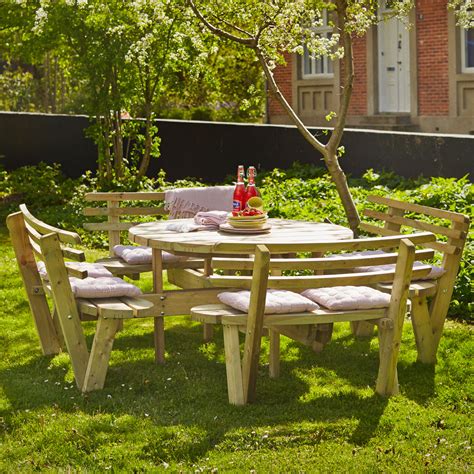 See this tour and others like it, or plan your own with komoot! Picknicktisch mit Bänken NATURE Holz rund, Bänke mit Lehne