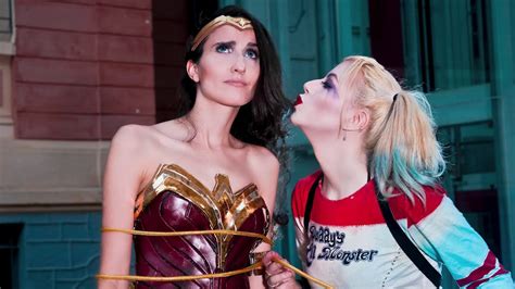 Harley Quinn X Wonder Woman Cosplay Photoshoot Making Of Youtube