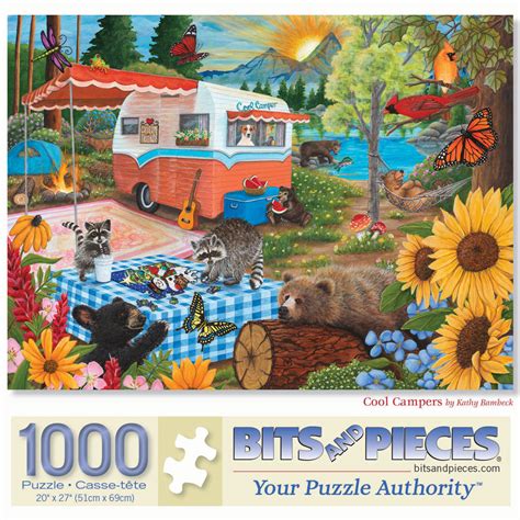 Cool Campers 1000 Piece Jigsaw Puzzle Bits And Pieces