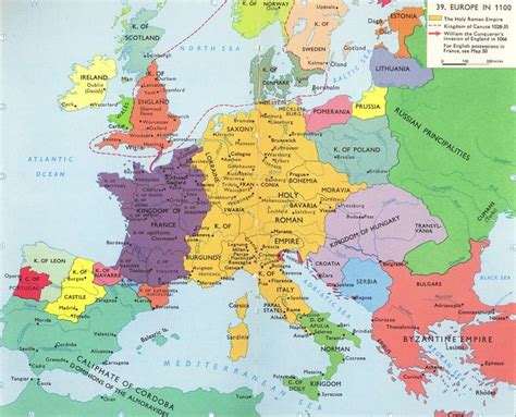 Europe In 1100 Ad Mapa Historico Mapas Del Mundo Historia De Europa