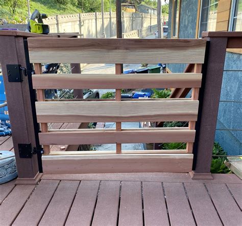 How To Build A Deck Gate With Easy To Source Materials Manmadediy
