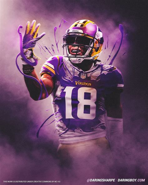 Justin Jefferson Vikings Wallpapers Wallpaper Cave