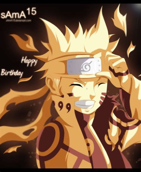 Happy Birthday Naruto By Sama15 On Deviantart Artist Happy Birthday