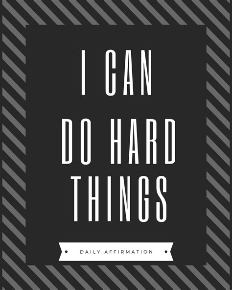 I Can Do Hard Things Inspirational Quote Wall Decor Etsy
