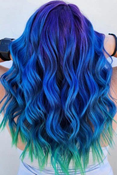 20 Unconventional Hair Color Ideas To Make A Statement Electric Blue