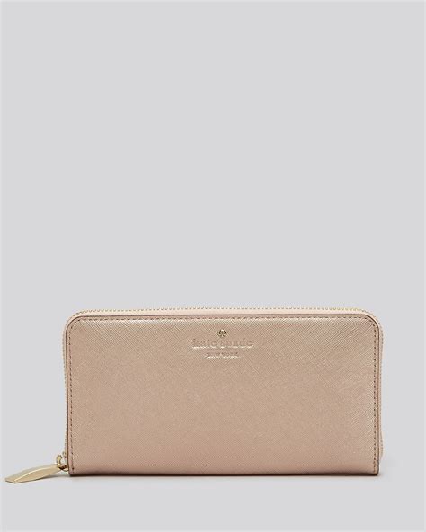 Product titlekate spade mavis street neda continental zip wallet,. Kate Spade Wallet in Rose Gold (Pink) - Lyst