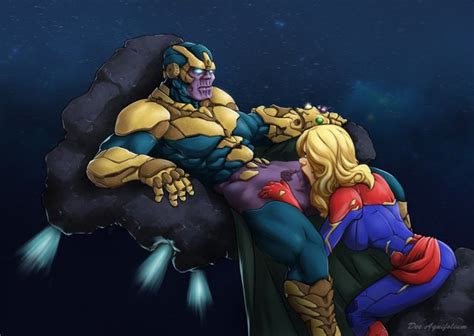 Captain Marvel Fucks Thanos 11 Captain Marvel Loves Thanos