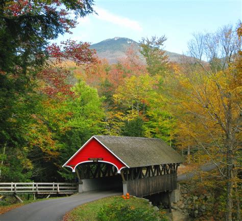 Waterfalls And Covered Bridges In The Western White Mountains Western
