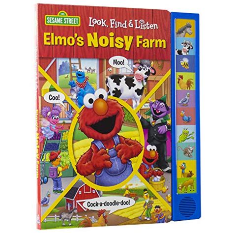 Sesame Street Elmos Noisy Farm Look Find And Listen Activity Sound