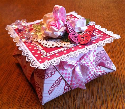 Valentine Themed Origami Box Origami Box Origami T Wrapping