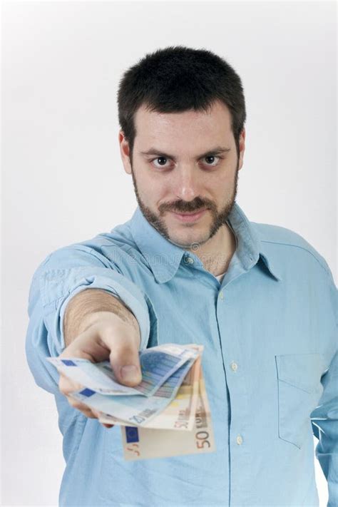 Young Man Giving Money Stock Photo Image Of Give Backup 8689014