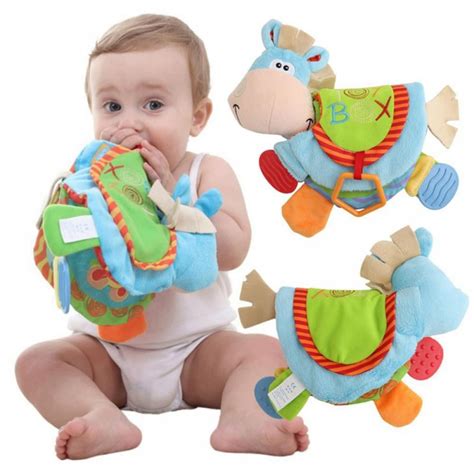 0 24 Month Baby Infant Toys Plush Toys Hand Grab Sensory Toys Teether
