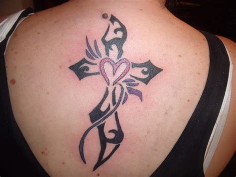100s Of Heart Cross Tattoo Design Ideas Pictures Gallery
