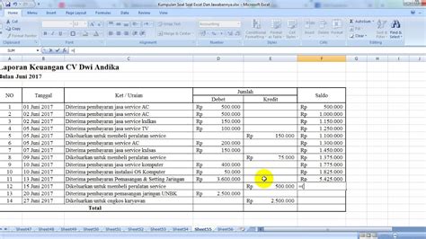 Download Contoh Laporan Keuangan Pemasukan Dan Pengeluaran Excel My