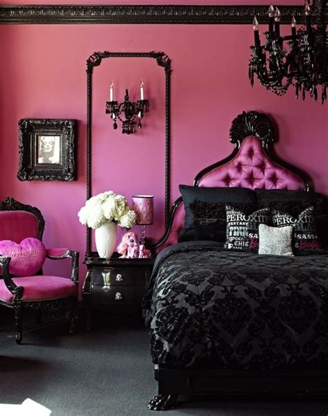 25 Refined Pink And Black Bedroom Decor Ideas Digsdigs