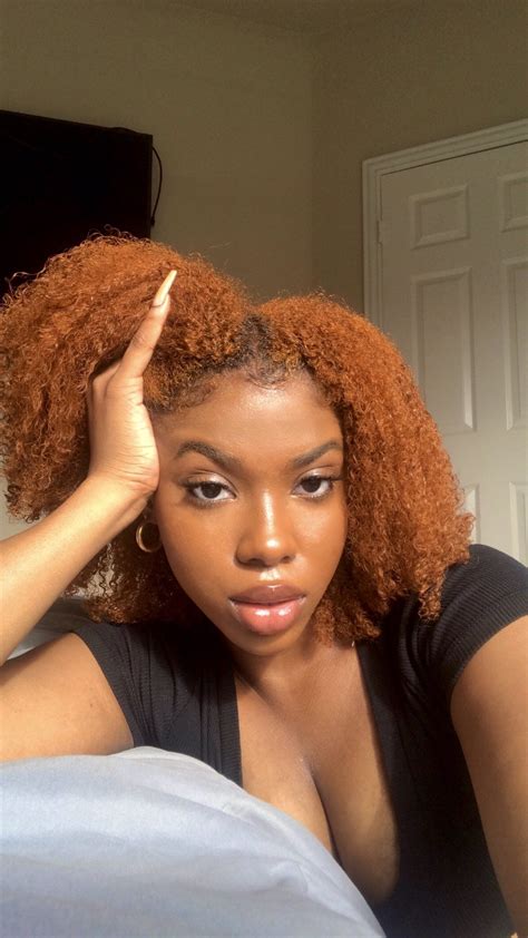 🌱 On Twitter In 2021 Dyed Natural Hair Ginger Hair Color Afro Hair Color