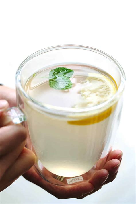 Hot Ginger Root Tea with Lemon and Mint | Jessica Gavin