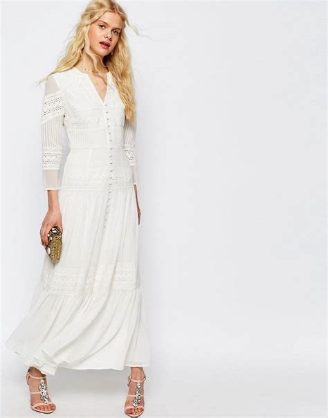 Image 4 Of Asos Maxi Dress With Lace And Crochet Inserts Latest Fashion Clothes Fashion Online