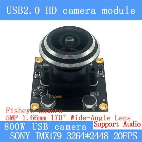 Hd 8mp Fisheye Wide View Angle 170degree Sony Imx179 Webcam Uvc Otg