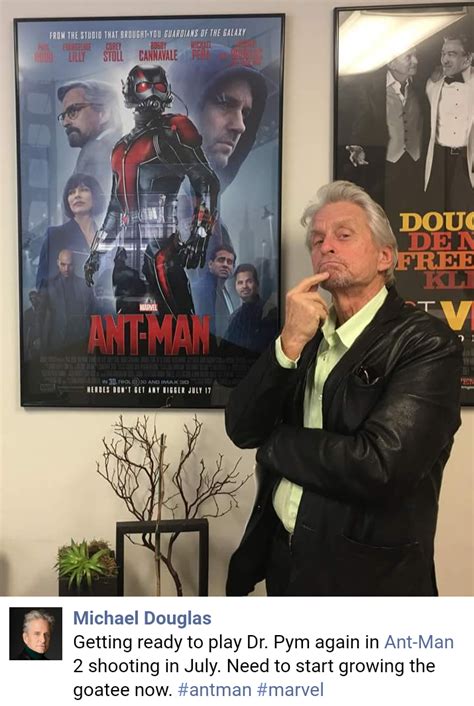 Michael Douglas Confirming His Reprisal Of Dr Henry Hank Pym For ‘ant
