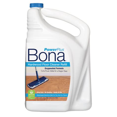 Rinse the pad in water as it becomes soiled and wring it thoroughly before continuing to clean. Bona PowerPlus® Hardwood Floor Deep Cleaner Refill (160 oz ...