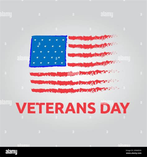 Illustration Vector Design Of Veterans Day Background Template Stock