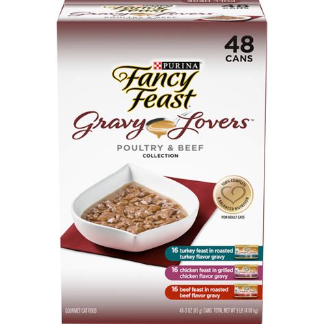 Gravy is the best part of any wet cat food; Purina Fancy Feast Gravy Wet Cat Food Variety Pack, Gravy ...