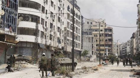 Syria Conflict Government Troops Move Into Homs Old City Bbc News