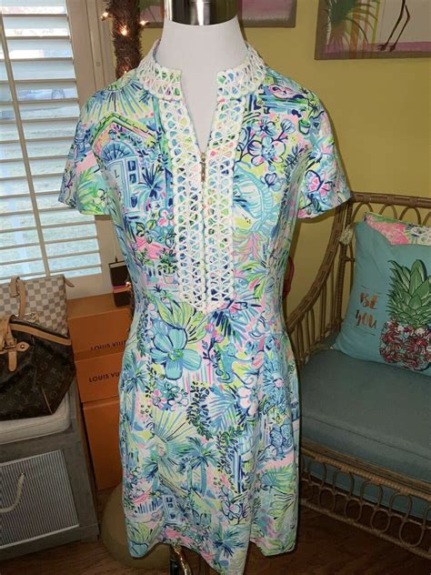 Lilly Pulitzer Nwt Adrena Stretch Shift Dress Lillys House 228 Size 2
