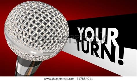 Your Turn Speak Talk Share Opinion Stock Illustration 417884011