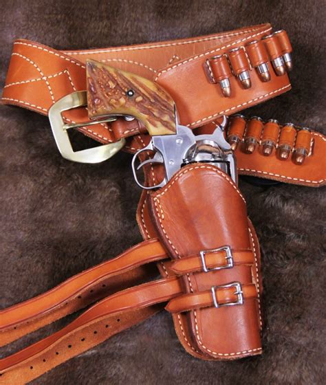 Western Leather Holster Old West Leather Buckles Cowbabe Holsters Custom Western Belts