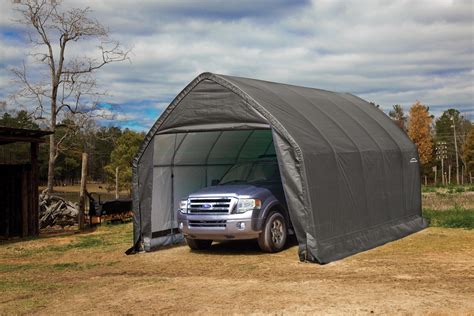 4.5 out of 5 stars. Shelter Logic 13x20x12' Garage Auto Shelter Portable ...