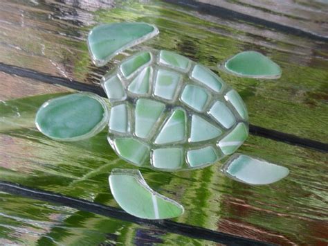 Fused Glass Sea Turtle Turtle Mosaic Glass Art Handmade
