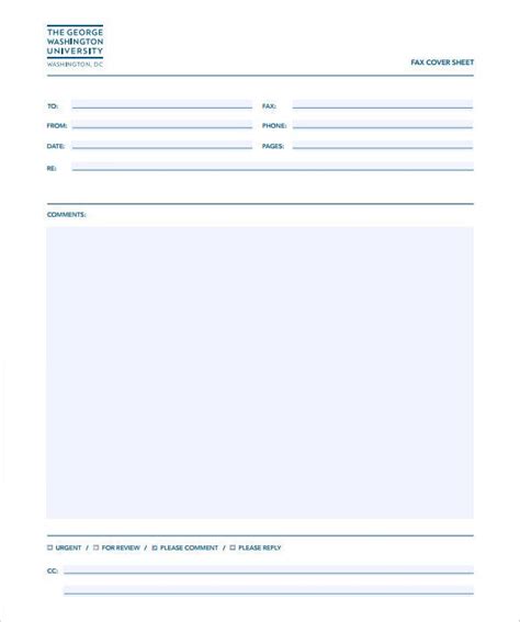 7 Basic Fax Cover Sheet Templates Free Sample Example