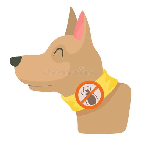 Dog Collar Icon Cartoon Style Stock Vector Illustration Of