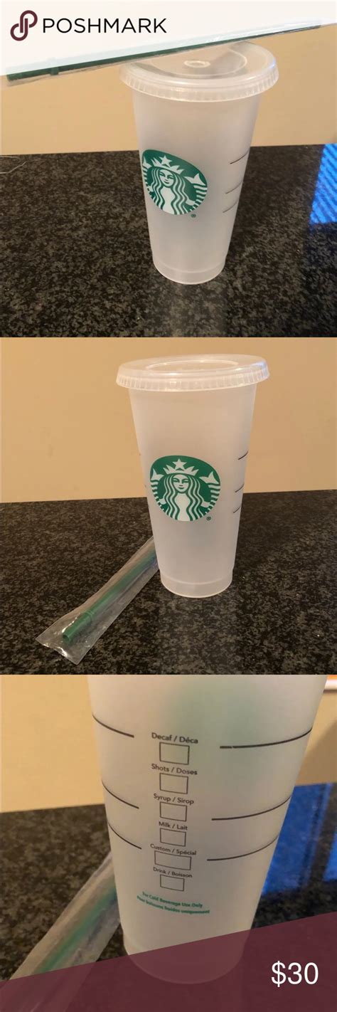 Until the pandemic and since the 1980s, starbucks says it has allowed consumers to bring in their own cups or drink in the restaurant's reusable for here ware and get a discount. Starbucks plastic reusable venti cup | Coffee and tea ...