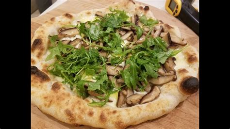Homemade Neapolitan Mushroom Fontina White Truffle Pizza In Pizzacraft
