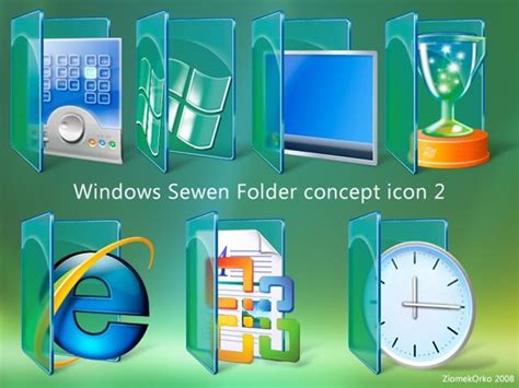 Windows 7 Desktop Folder Icons Folder Icon Folders Icon