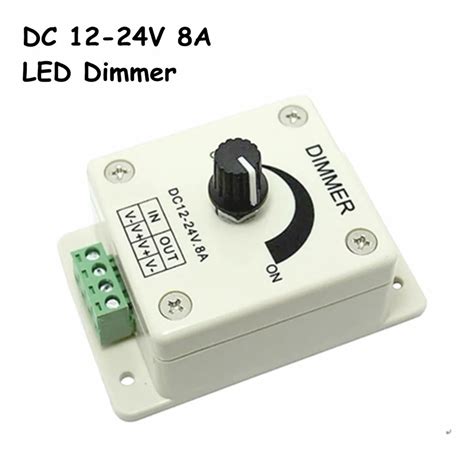 Free Shipping Dc12 24v Led Dimmer Knob Operated Control Led Dimmer