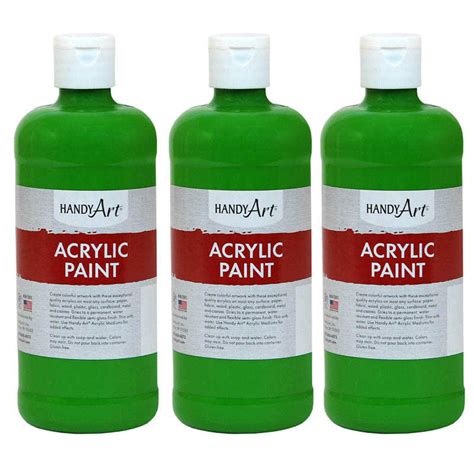 Teachersparadise Handy Art® Acrylic Paint 16 Oz Light Green Pack Of