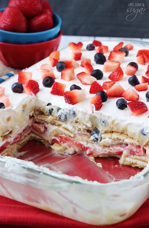 The flavonoids in blueberries can reduce your risk of cognitive decline and dementia by enhancing circulation and are blueberries a superfood? Strawberry and Blueberry Cheesecake Icebox Cake - Life ...