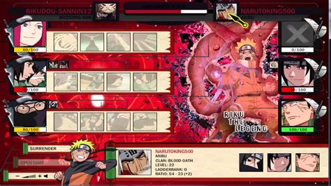 Naruto Arena Streak Team 2016 Part 01 Youtube