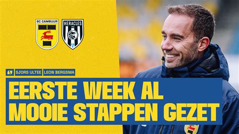 Sjors Ultee En Leon Bergsma Aan Het Woord Na Sc Cambuur Heracles Almelo 1 1 “𝘌𝘦𝘳𝘴𝘵𝘦 𝘸𝘦𝘦𝘬